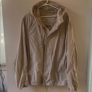 Light drawstring cotton hooded Gap jacket men’s XL